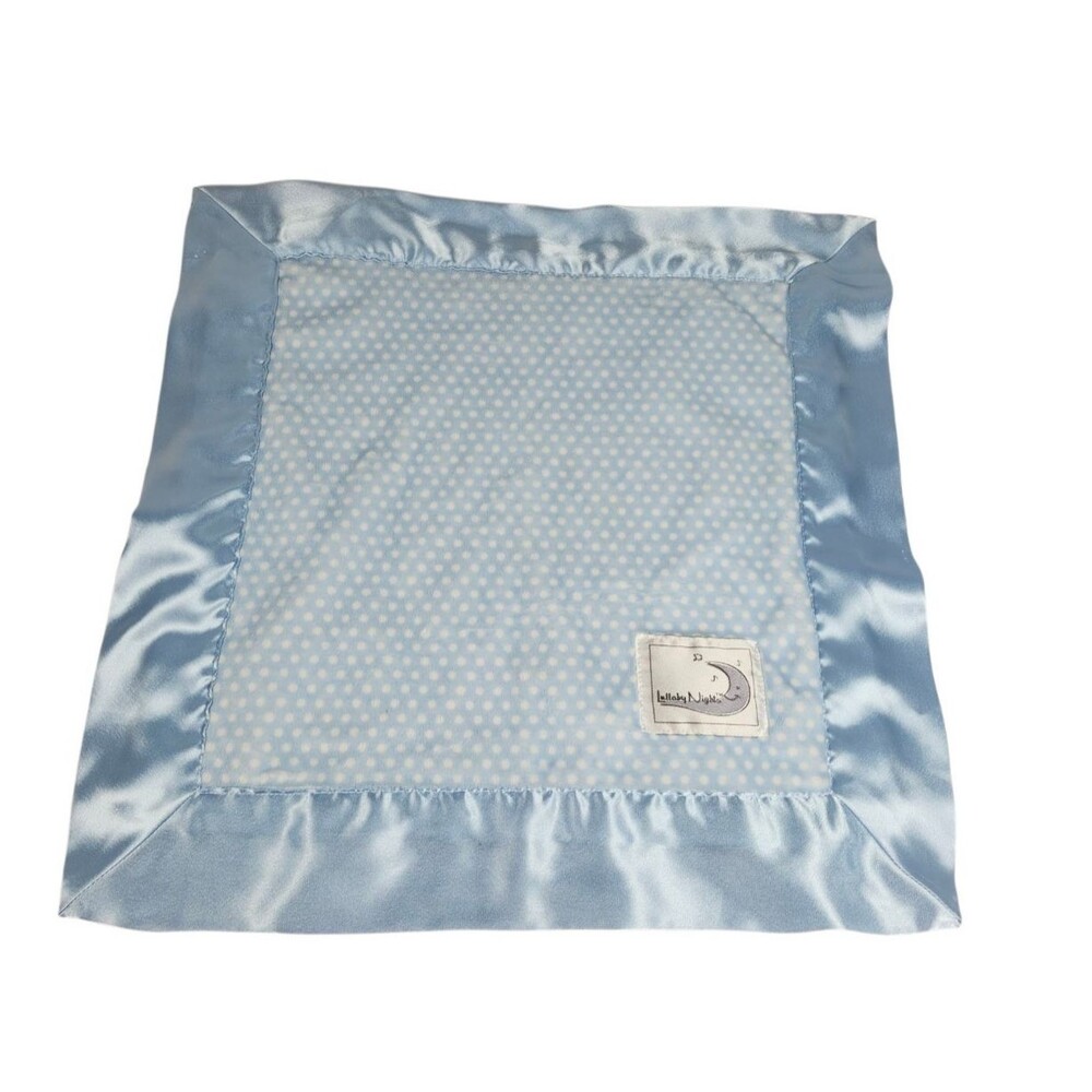 Rare Lullaby Nights Minky Plush Baby Blanket Security Lovey Thick Made‎ in USA